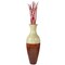 43-Inch-Tall Vase, Majestic Impressive Vase, Magnificent Rich Large Floor Vase, Tall Flower Holder, For your Living Room, Entryway, or Dining Room, Red and Natural Color Floor vase